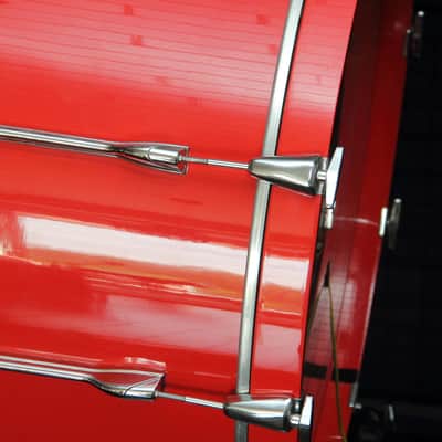 RARE Yamaha Recording Custom 9000 - hot red 22"x14 bass drum image 8