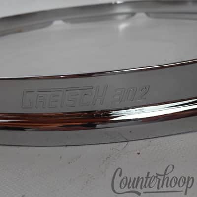 Gretsch 14" 302 8-Lug Rim/Hoop 3mm Thick Double-Flange Chrome Plating Stick-Chop image 2