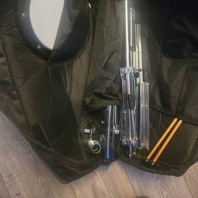 Pearl PL910C Student Snare and Bell Kit with Rolling Case 2010s - Black image 4
