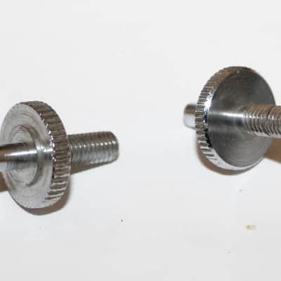 Vintage 1970's Gibson Chrome Nashville Bridge Studs Wheels 1974 1975 1970s Les Paul SG ES image 3