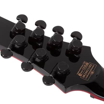 Schecter Sunset-7 ET Red Dawn Gloss Black image 16
