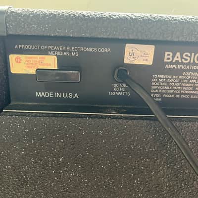 Peavey Basic 60 Bass Amp Black 1x12” combo  1990’s image 8