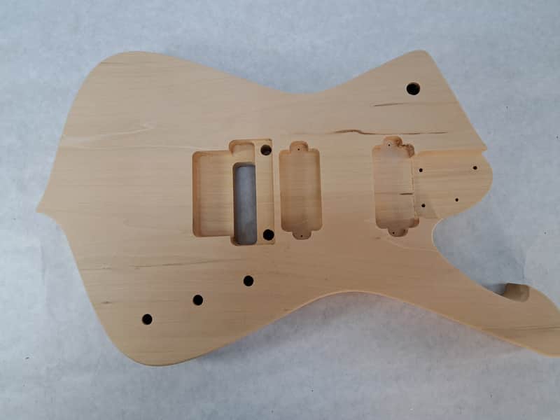 Unfinished 7 string Basswood Iceman body Fits Ibanez (tm) RG and Jem necks J2163 image 1