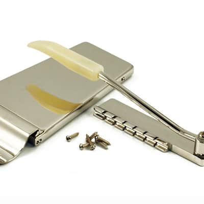 NICKEL VIBROLA - WD Long Vibrola Tremolo Tailpiece for Epiphone/Gibson SG, ES, Firebird Guitars. image 1