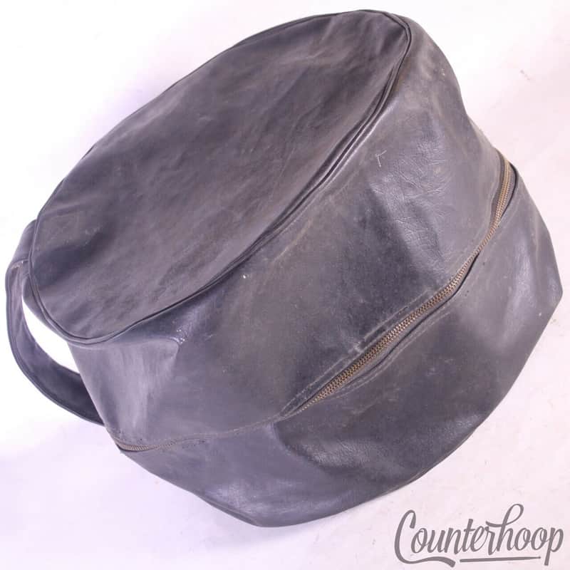 *Ludwig Naugahyde Leather 9x13"Ink Stamped Tom Drum Case Vintage 60s Soft-Shell* image 1