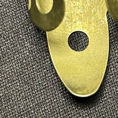 Set of 6 Vintage Dunlop Pat. Pend. Metal Fingerpicks 1940s-50s - Nickel image 11