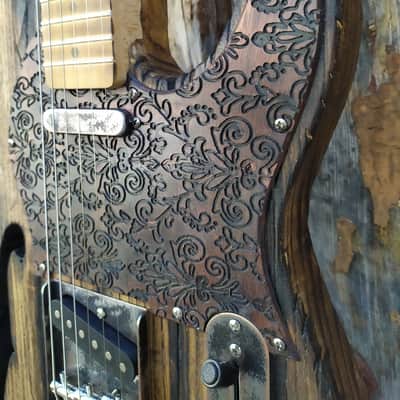 American Vintage Old Wood Engraved Pickguard image 4