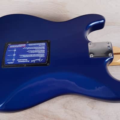 Fender Deluxe Series Acoustasonic Stratocaster 2003 Sapphire Blue Transparent w/ Bag image 9