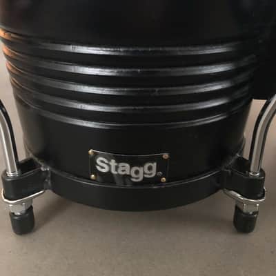 Stagg 7.5 x 6.5 Latin Wood Bongos Black Bild 1