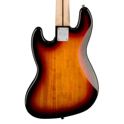 Used Squier Affinity Series Jazz Bass V - 3-Tone Sunburst w/ Laurel FB image 7