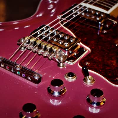 Mosrite Bluesbender 500 1972 Burgundy Mist Metallic. Rejuvenated. Rare. One of a kind. TV Jones pup image 12