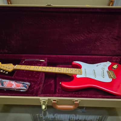 Rare! 1993 Fender Japan Custom Edition 50's Stratocaster ST57G Charcoal Red image 7