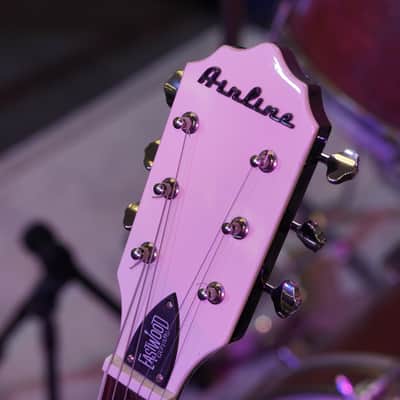 Eastwood Airline Tuxedo – Bigsby Modified – Full Hollow Electric Guitar image 5