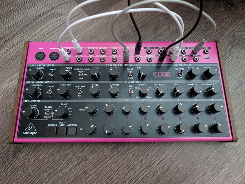 Behringer Edge 16-Voice Percussion Synthesizer 2023 - Present - Pink / Black image 1