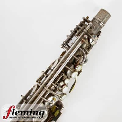 Conn New Wonder Transitional Alto Saxophone - Silver Plate, Gold Wash Bell, 1932 image 7