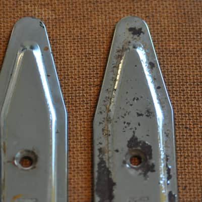 Fender 19" Tilt Back Legs Vintage Original Pat. Pend embossed on legs 1960's image 2