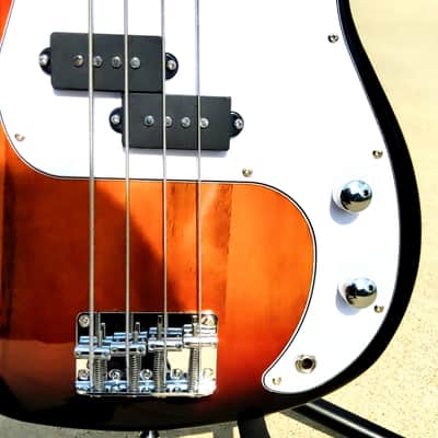 🎸+Amp! Glarry P Style Electric Bass Guitar +Rosewood Fretboard +Soft Case/Gig Bag +Strap +Cable +Pick!🎸 image 6