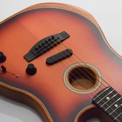Fender American Acoustasonic Stratocaster Acoustic-electric Guitar (DEMO) - 3-Color Sunburst image 6