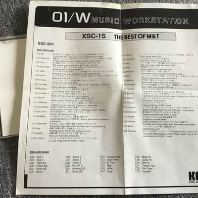 Korg  01W  The Best Of M and T  PCM Performance Card image 4