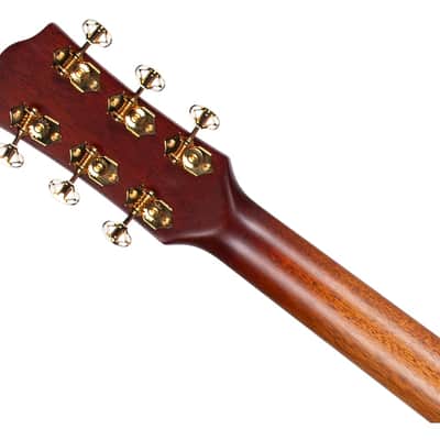 Godin Connaisseur MJ Maho Acoustic-Electric Guitar Mini-Jumbo - Sunsetburst image 5