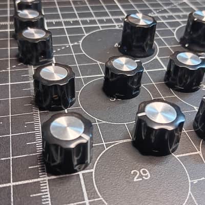 19-Piece Moog-Inspired Aftermarket DFAM 'Short' Knob Kit New Production - Black/Aluminum image 2