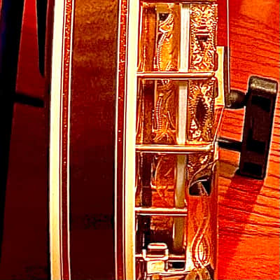 Gibson RB6 Gold Sparkle With Custom Bella Voce Engravings 5 String Banjo 1999 image 12
