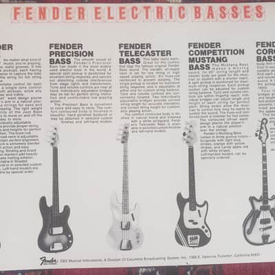 Fender Bass and Bass Amp Catalog 1969 image 3