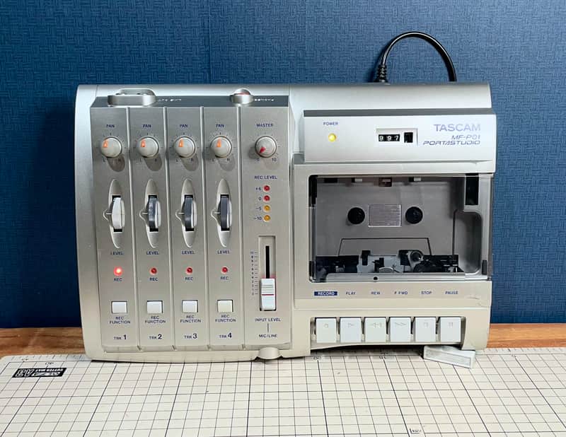 TASCAM MF-P01 Portastudio Multitrack Cassette Recorder - Silver image 1