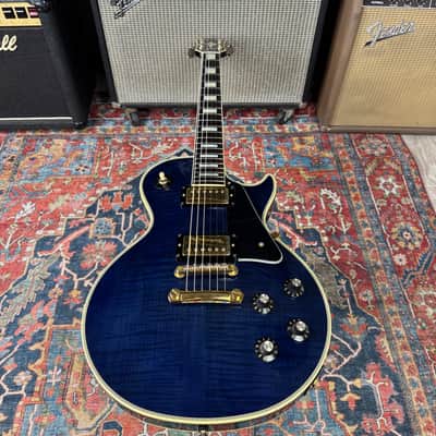Greco Les Paul Custom Blue Flame Model EGC68- 700 Mint Collection - 1987 image 11