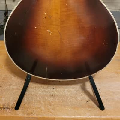 1956 Hofner President Electric Guitar 2 Pickup Cutaway Sunburst Nice Shape W/HSC image 16