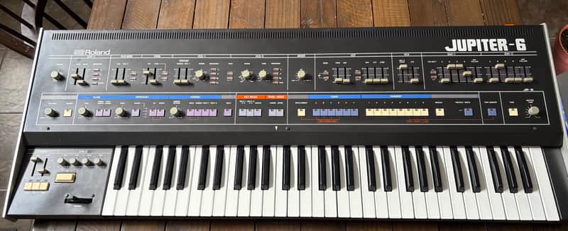 Roland Jupiter 6 61-Key Synthesizer 1983 - 1985 - Black image 1