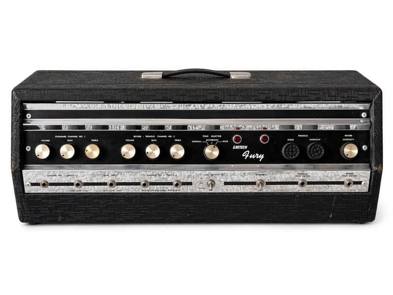 1968 Gretsch Fury 6169 Guitar Tube Amp Head 70 Watts image 1