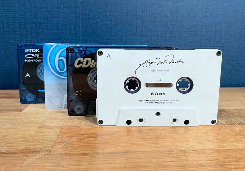 Sony & TDK Audio Cassette Tape 4pcs Incl Sony Super Metal Master! image 1
