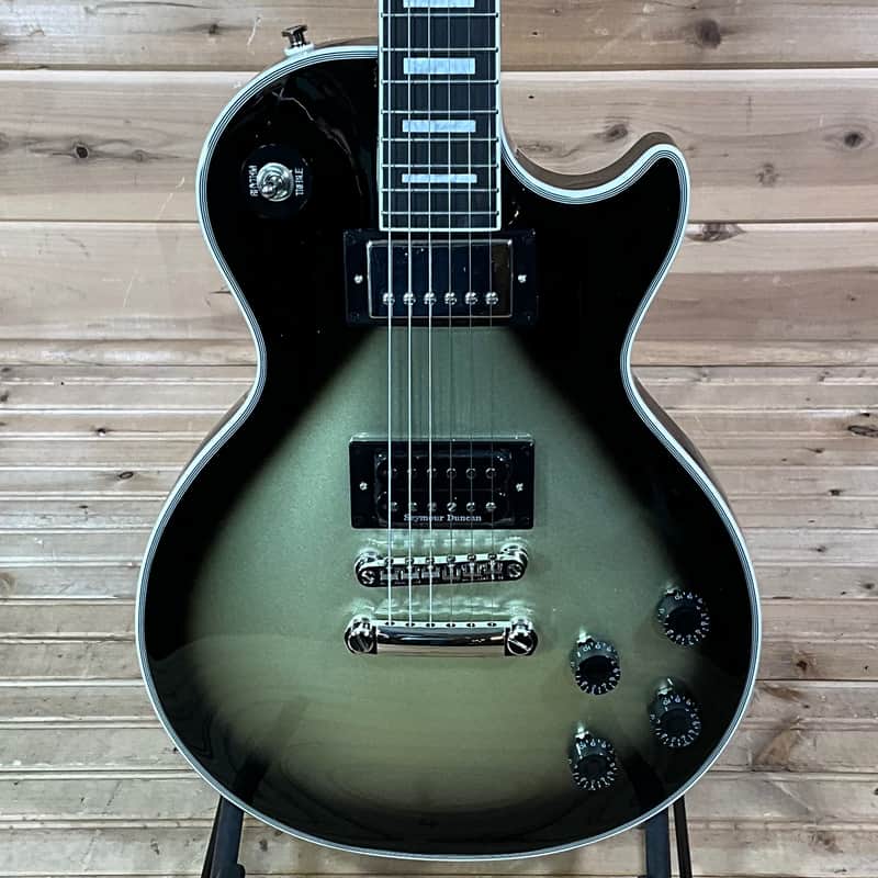 Epiphone Adam Jones Les Paul Custom Art Collection: Julie Heffernan's "Self-Portrait as Not Dead Yet" Electric Guitar - Antique Silverburst image 1