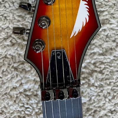 Dean C380F TAB Electric Guitar Custom 380 Floyd C380Ftab Trans Amberburst Guitar image 5