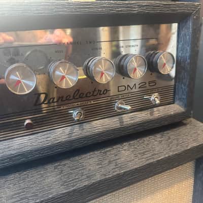 Danelectro DM25 1960s - Blue/Grey Combo AMP Stack Cab and Hideaway Head image 11