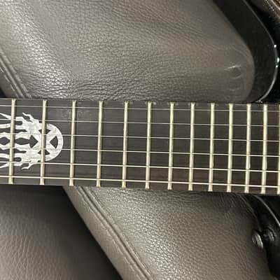ESP LTD Static-600 Wayne Static Signature 2007 - 2008 - Black with Nickel Diamond Plate image 3