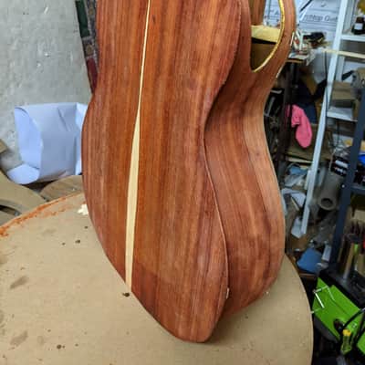Handmade OM Padauk wr Cedar KK Trinity pro Wide Nut 12 Fret fingerstyle image 11