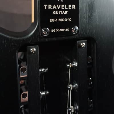 Traveler Guitar EG-1 MOD-X Travel Electric Guitar Satin Black w/ Gig Bag image 12