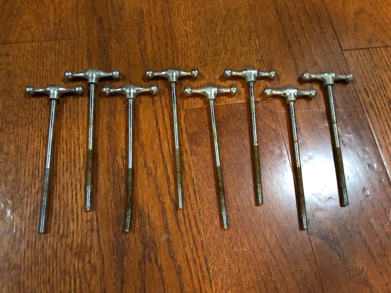Slingerland radio king bass drum tension rods image 1