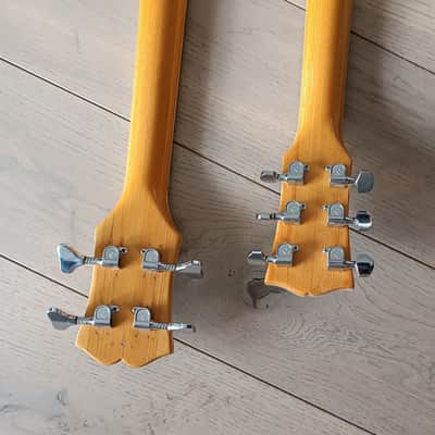 Hoyer Double Neck Bass and Guitar 1970s - Natural image 15