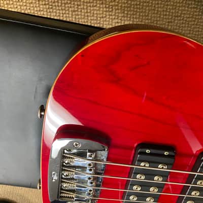 G&L ASAT 4 String Bass mid-90s - Clear Red with Top Binding image 10