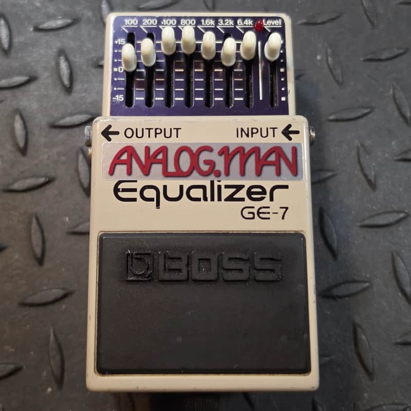 Analogman Boss GE-7 Graphic Equalizer Pro Mod EQ Japan MIJ Vintage Black Label Converted 9vDC PSA image 1