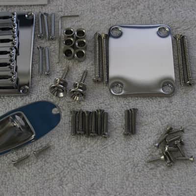 Gotoh Hardtail Chrome Stratocaster Body Hardware Set for Fender Strat SB-5115-010 image 4