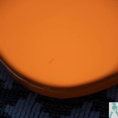 Fender MG-73 - 70's Mustang with Racing Stripe Reissue - Capri Orange with Matching Headstock & Racing Stripes - Pro Set Up w Perfect Frets/Action/Intonation! image 21