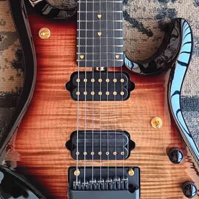 Ernie Ball Music Man John Petrucci Signature 20th Anniversary JP7 2021 - Honey Butter image 7