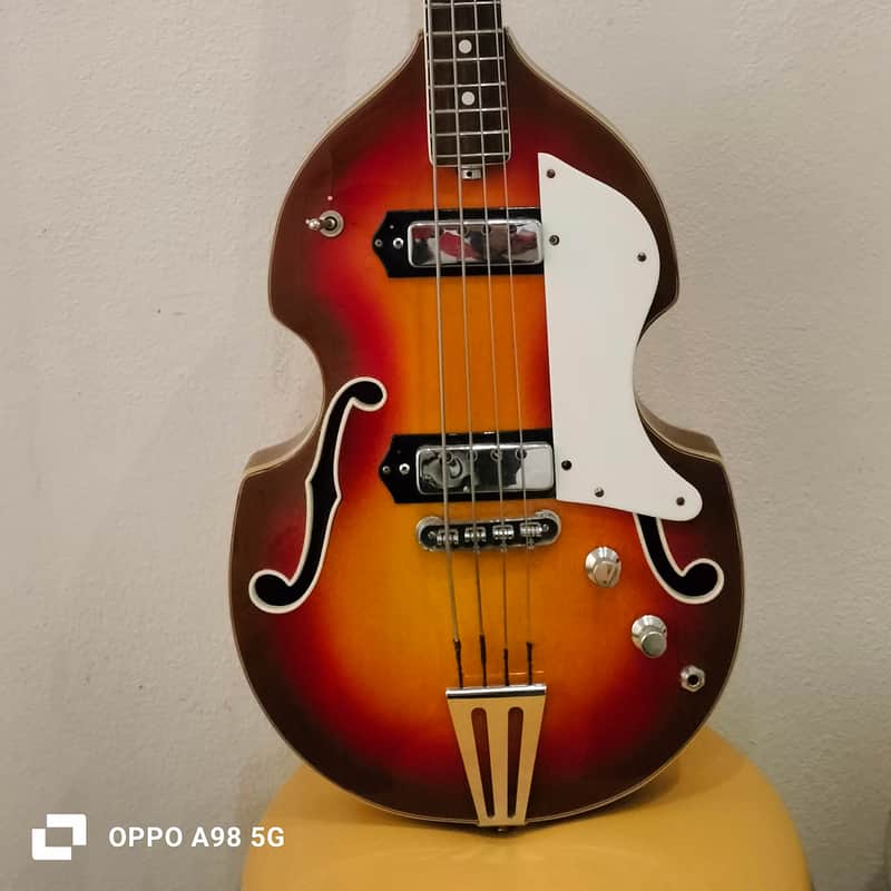 1965/1967 Bartolini Violin Bass Sunburst