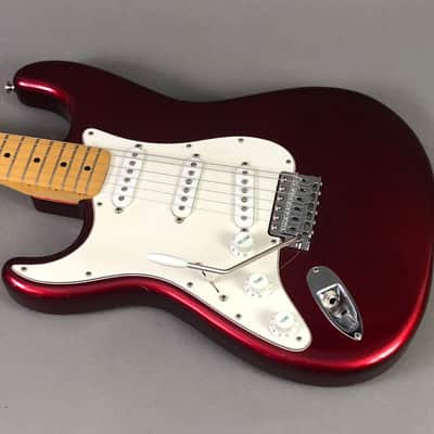 LEFTY! Vintage 1987 Fender ST72 Candy Apple Red Hendrix Voodoo Strat Custom Solid Body Guitar MIJ 7.6 Lb HSC image 15