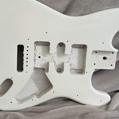 Unbranded Strat Style Electric guitar body With 3 play pickguard and back plate 2025 - Gloss image 6