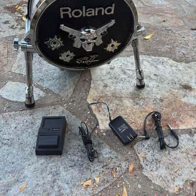 Roland KD-140 Bass Drum Trigger Pad 14" Silver w/ CUSTOM GRAPHICS